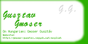 gusztav gmoser business card